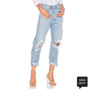 NWOT Agolde 90s mid rise loose fit in fall out size 28